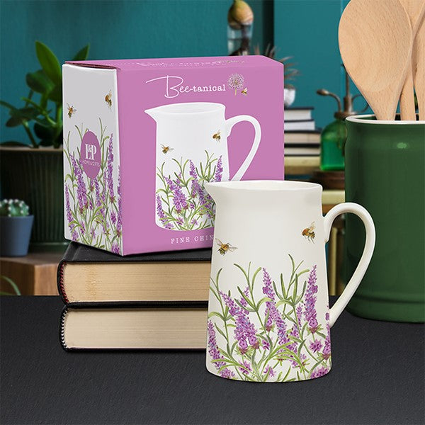 Lavender jug, printed jug, ornament, milk jug, calmer home fragrance