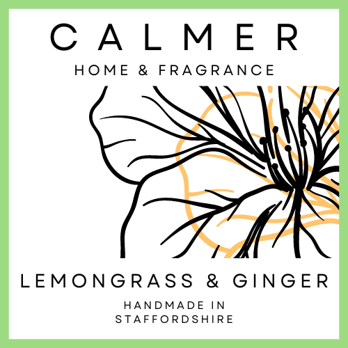 wax melt, calmer home fragrance, lemongrass and ginger