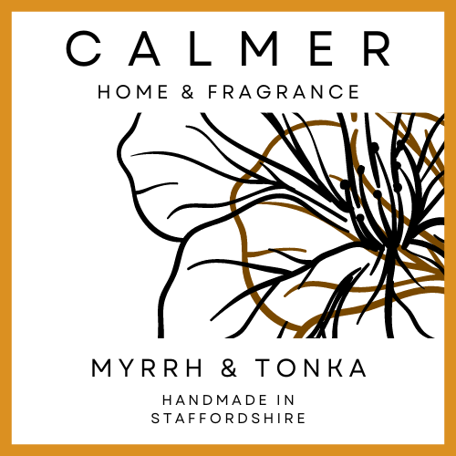 wax melt, calmer home fragrance, myrrh and tonka
