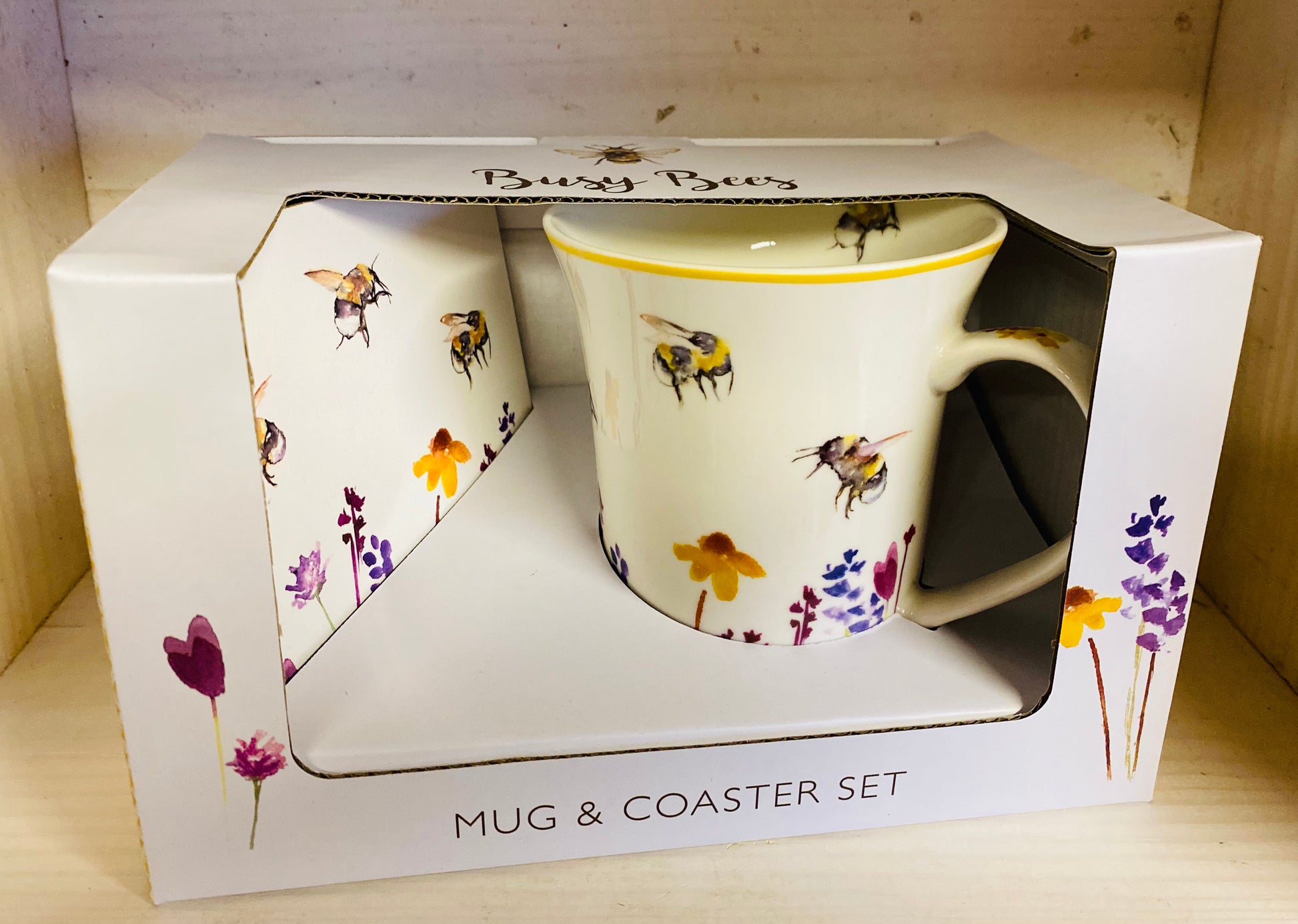 Busy Bees Mug and coaster set