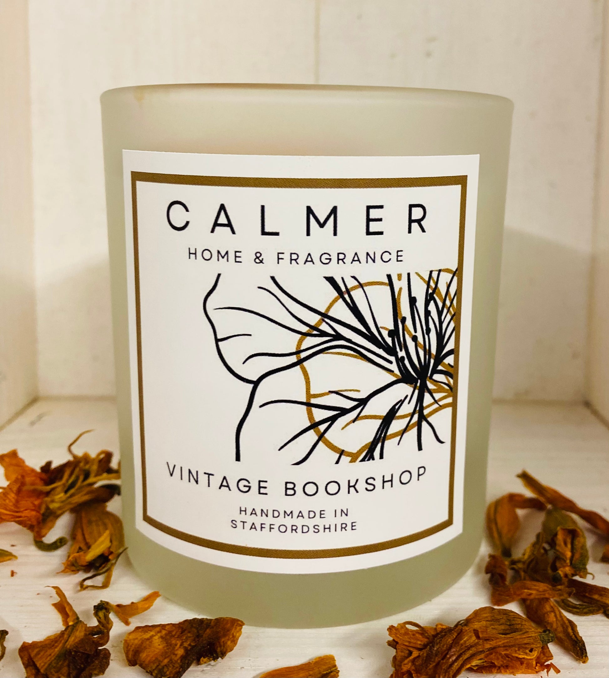 vintage bookshop, candle, scented candle