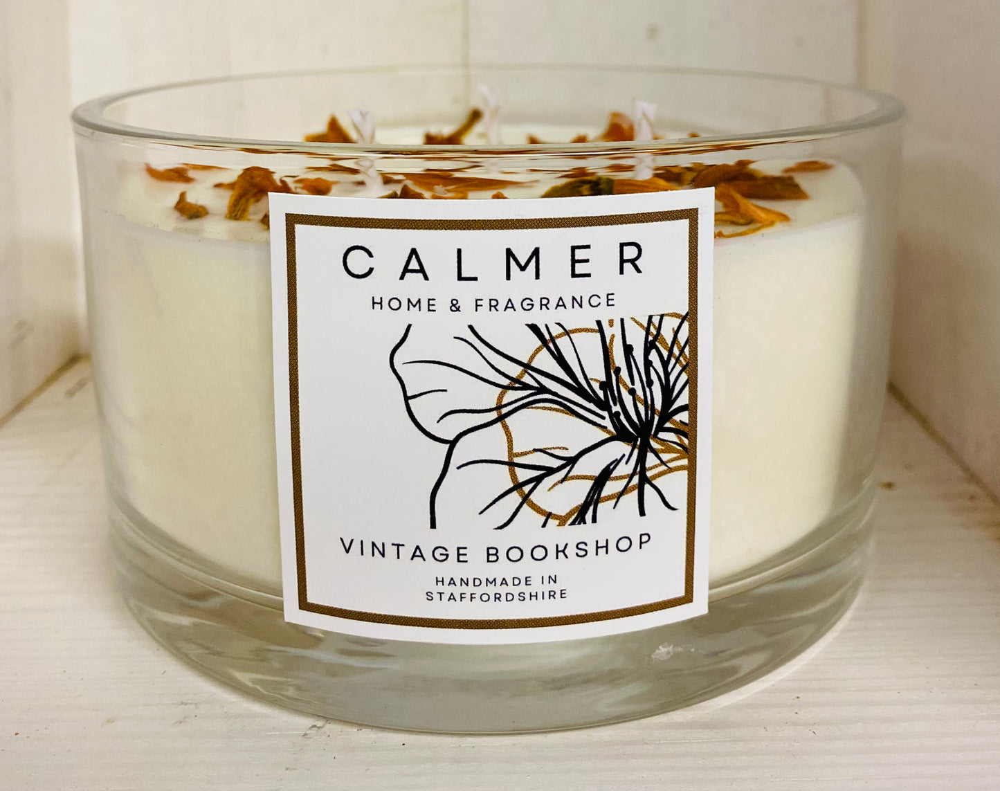 three wick candle, scented candle, calmer home fragrance 