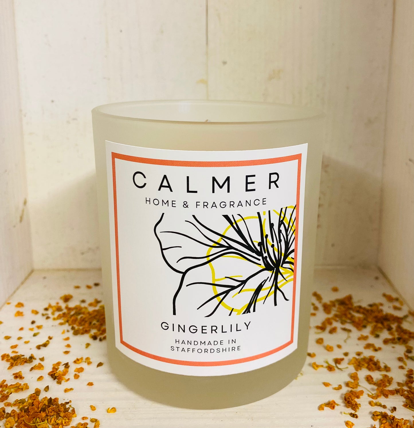 gingerlily candle, scented candle, home fragrance 